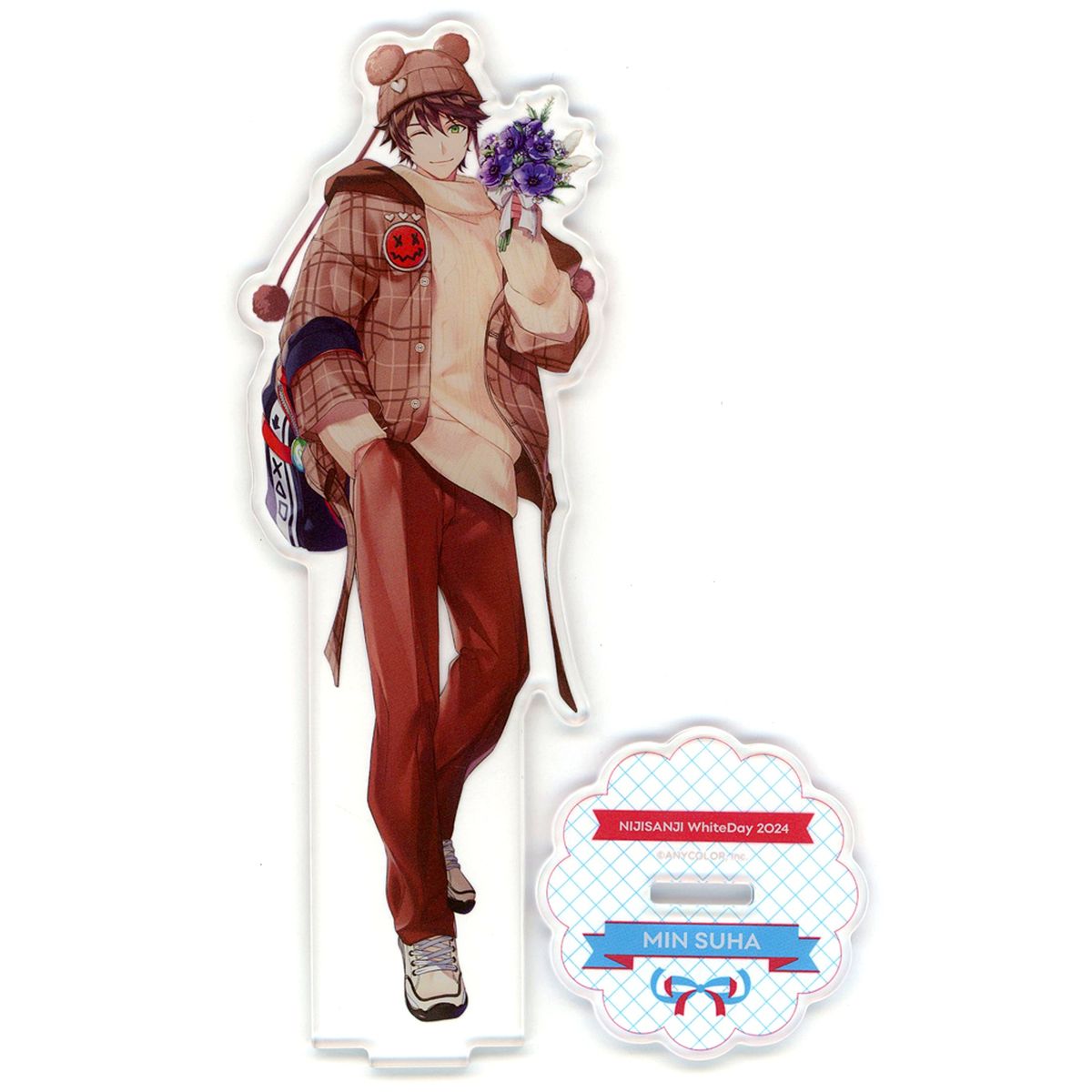 Min Suha Acrylic Stand Virtual YouTuber Nijisanji White Day Goods 2024 [USED]