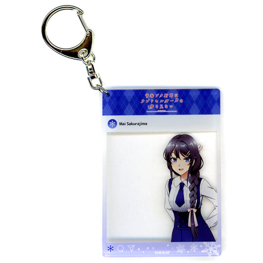 Mai Sakurajima Snow ver Rascal Does Not Dream of a Knapsack Kid SNS Style Keychain POP UP STORE in Gamers [USED]