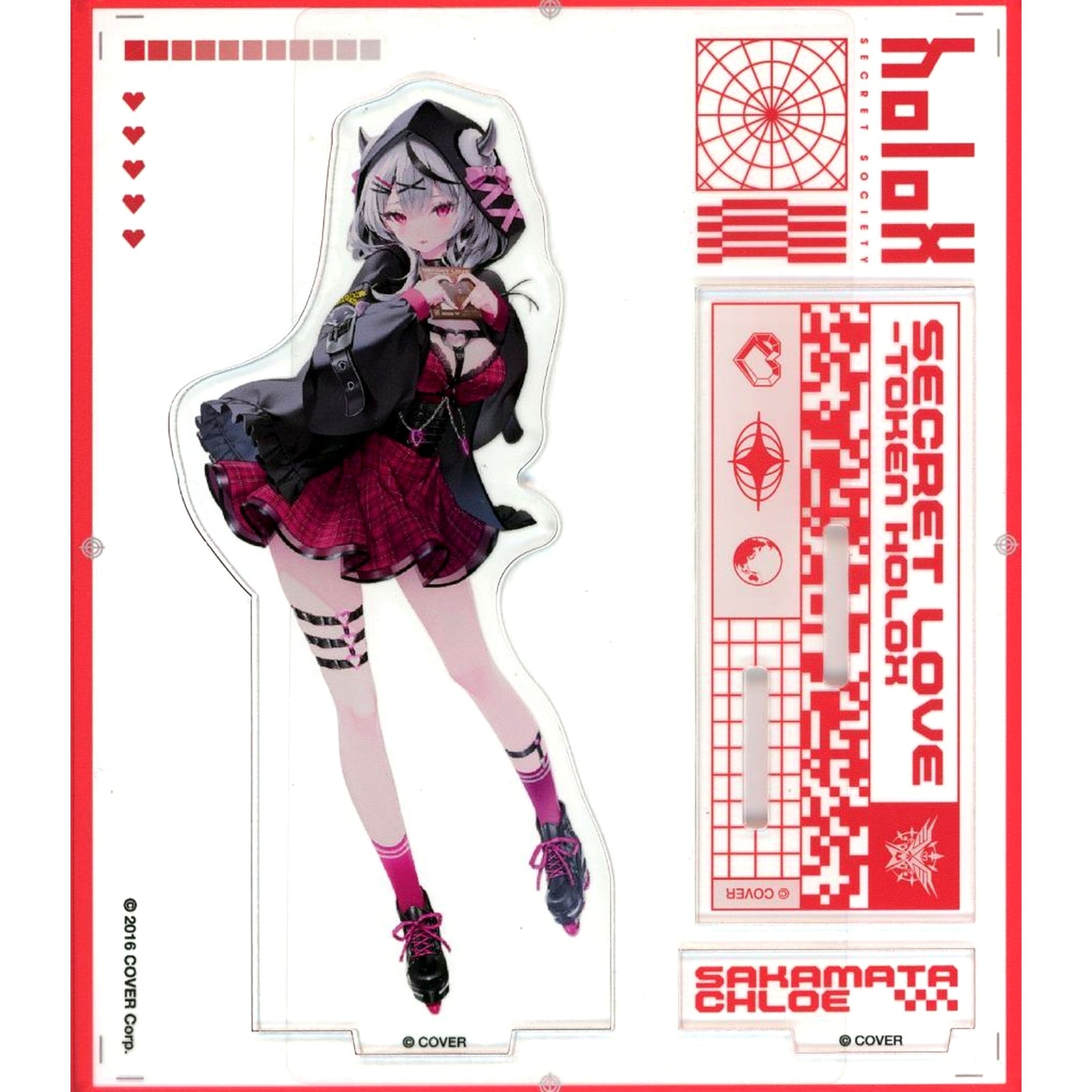Sakamata Chloe VTuber Hololive Secret Love-Token holoX Acrylic Stand [USED]