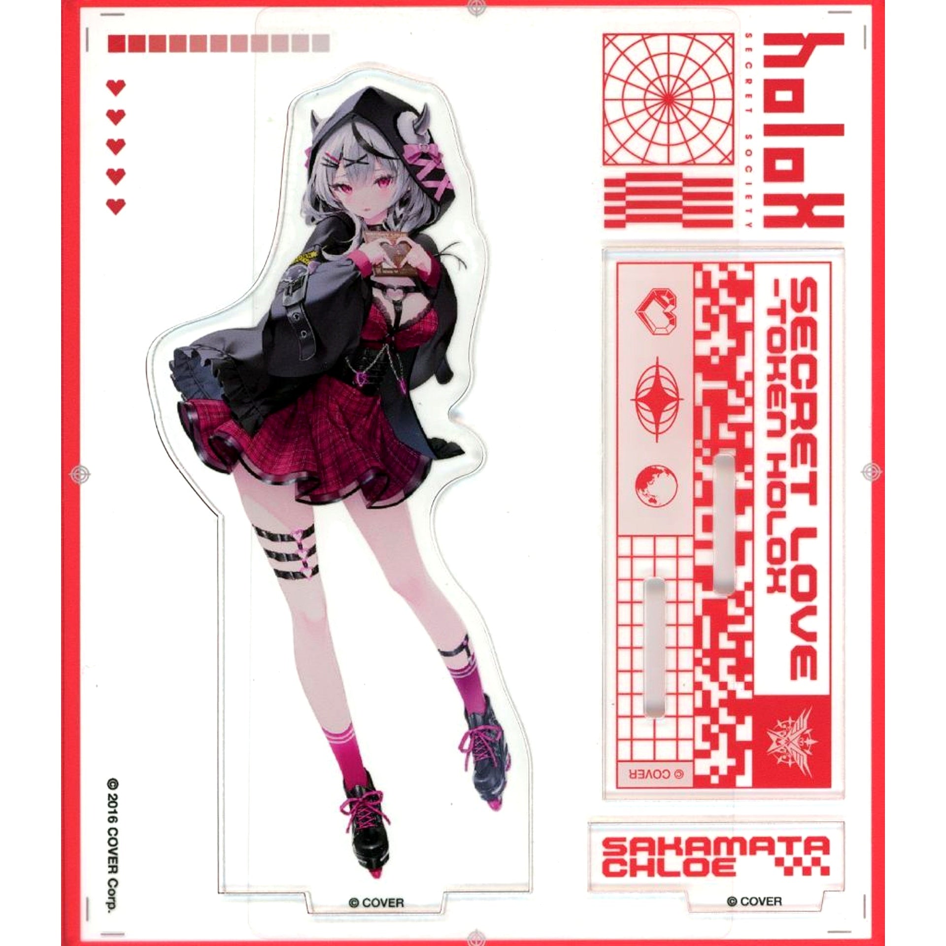 Sakamata Chloe VTuber Hololive Secret Love-Token holoX Acrylic Stand [USED]