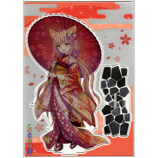 Yuzu A3 Super Large Acrylic Stand Figure Konohana Kitan 16th Melonbooks Manga Festival 2023 Winter Made-to-Order Goods [USED]