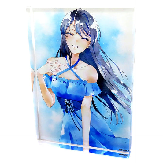 Mai Sakurajima Key Visual Rascal Does Not Dream of a School Memory Aobuta Exhibition Acrylic Block [USED]