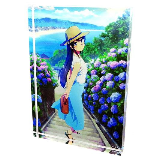 Mai Sakurajima Special Visual Rascal Does Not Dream of a School Memory Aobuta Exhibition Acrylic Block [USED]