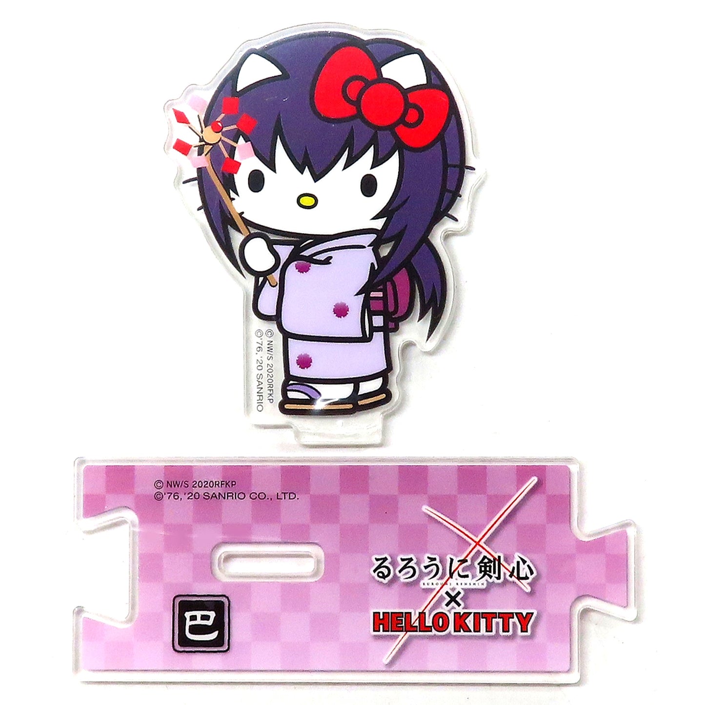Tomoe Yukishiro Holding Branch Rurouni Kenshin x Hello Kitty Acrylic Stand [USED]