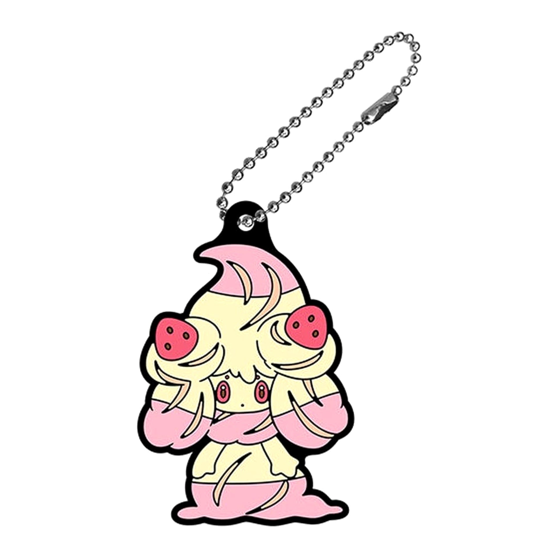 Pokemon Alcremie Ruby Mix Pokemon Rubber Mascot 24 Keychains [USED]