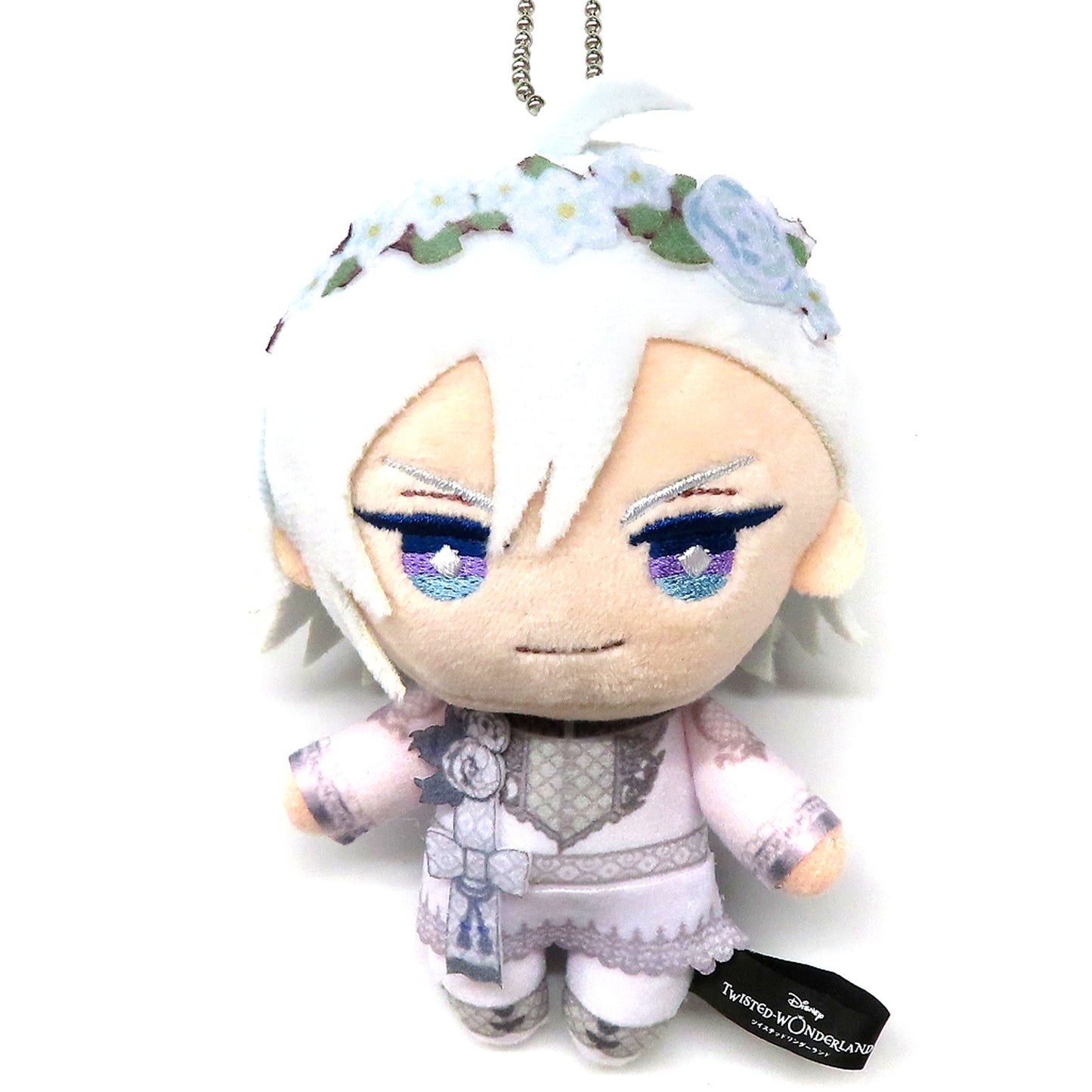 Silver Disney Twisted-Wonderland Exhibition The World Born From Villains Event Outfit Ver. Made-to-Order Limited Mini Mini Plush Keychain [USED]