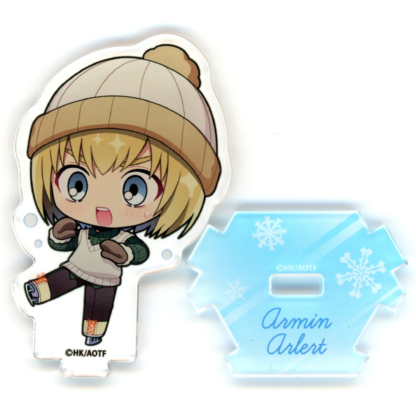 Armin Arlert Attack on Titan Marukuji Chibi Char Skate Ver. Kichi 03 Acrylic Stand [USED]