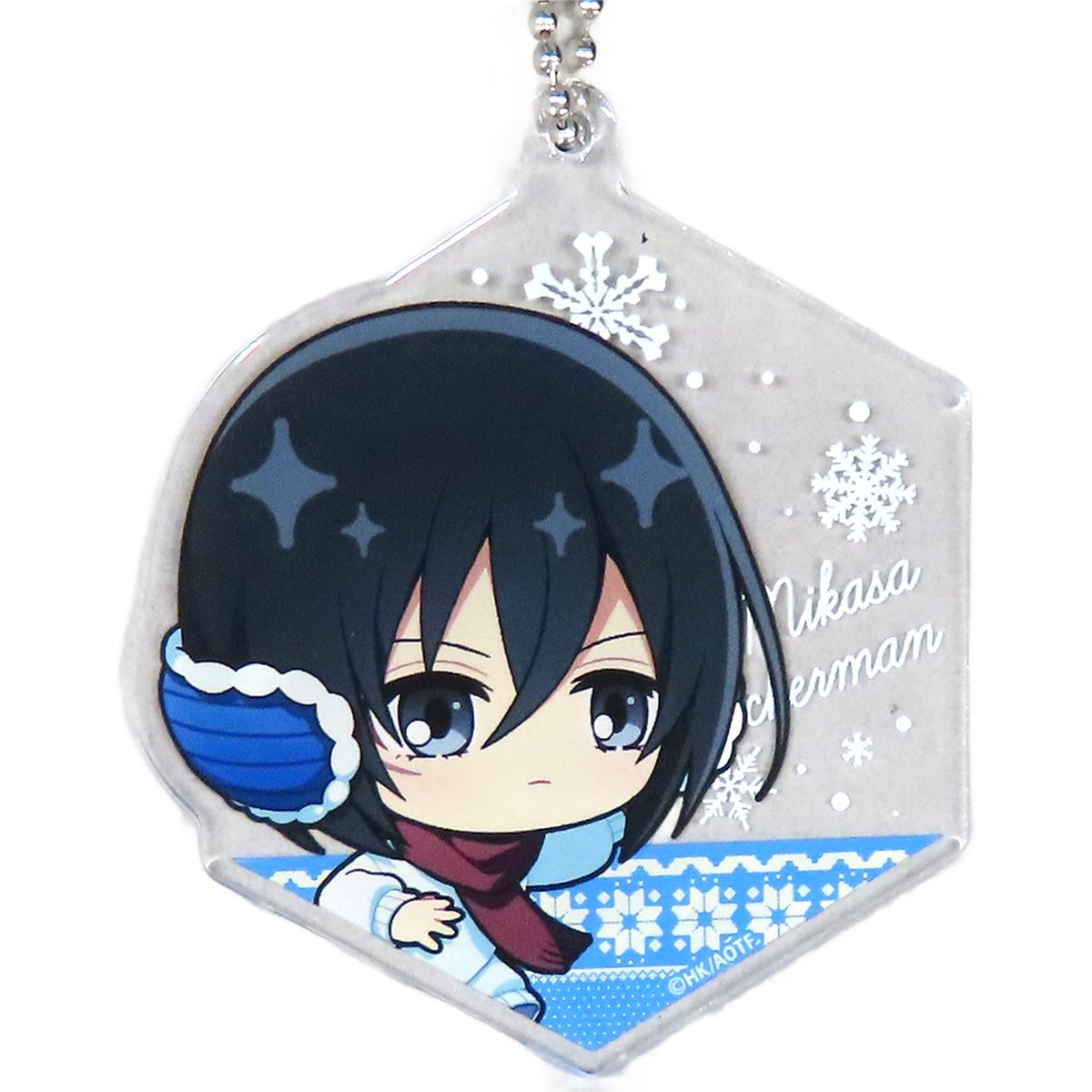 Attack on Titan Mikasa Ackerman Marukuji Chibi Chara Skate Ver. Acrylic Keychain Moderate Luck 02 Keychains [USED]