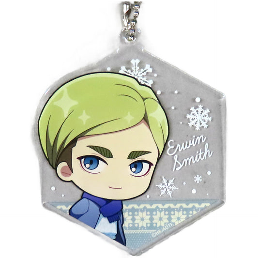Attack on Titan Erwin Smith Marukuji Chibi Chara Skate Ver. Acrylic Keychain Moderate Luck 05 Keychains [USED]