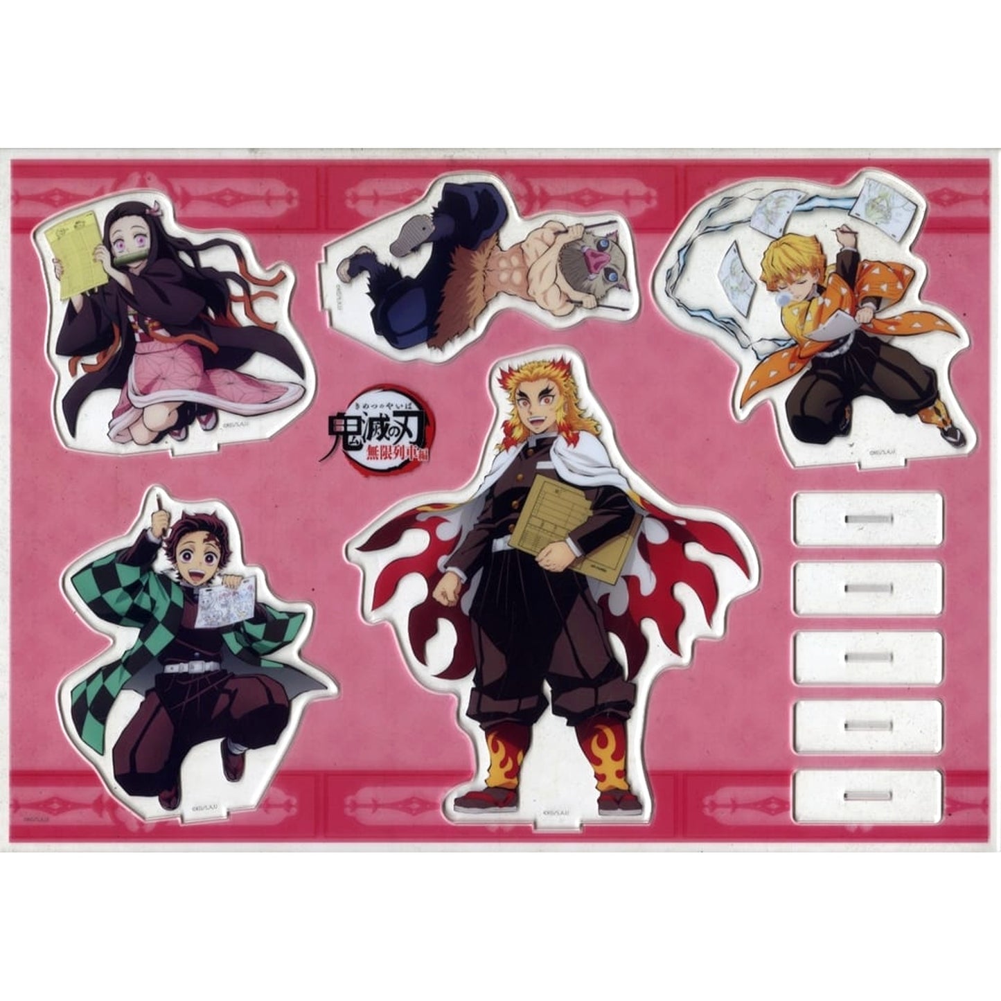 Demon Slayer: Kimetsu no Yaiba Mugen Train Commemorative Book Cover Illustration Acrylic Stand Set Kimetsu Festival Anime 5th Anniversary Commemoration Exclusive Acrylic Stands [USED]