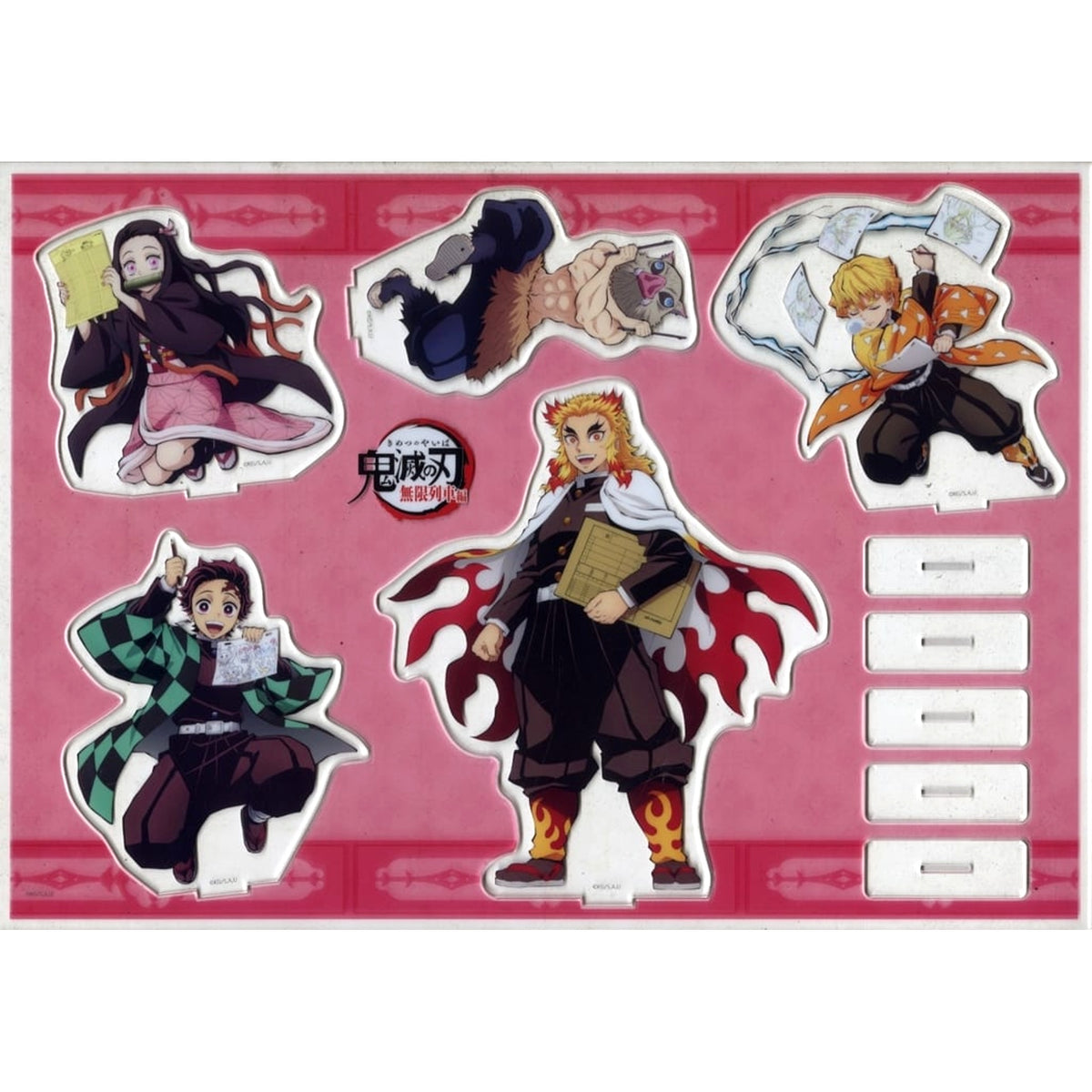 Demon Slayer: Kimetsu no Yaiba Mugen Train Commemorative Book Cover Illustration Acrylic Stand Set Kimetsu Festival Anime 5th Anniversary Commemoration Exclusive Acrylic Stands [USED]