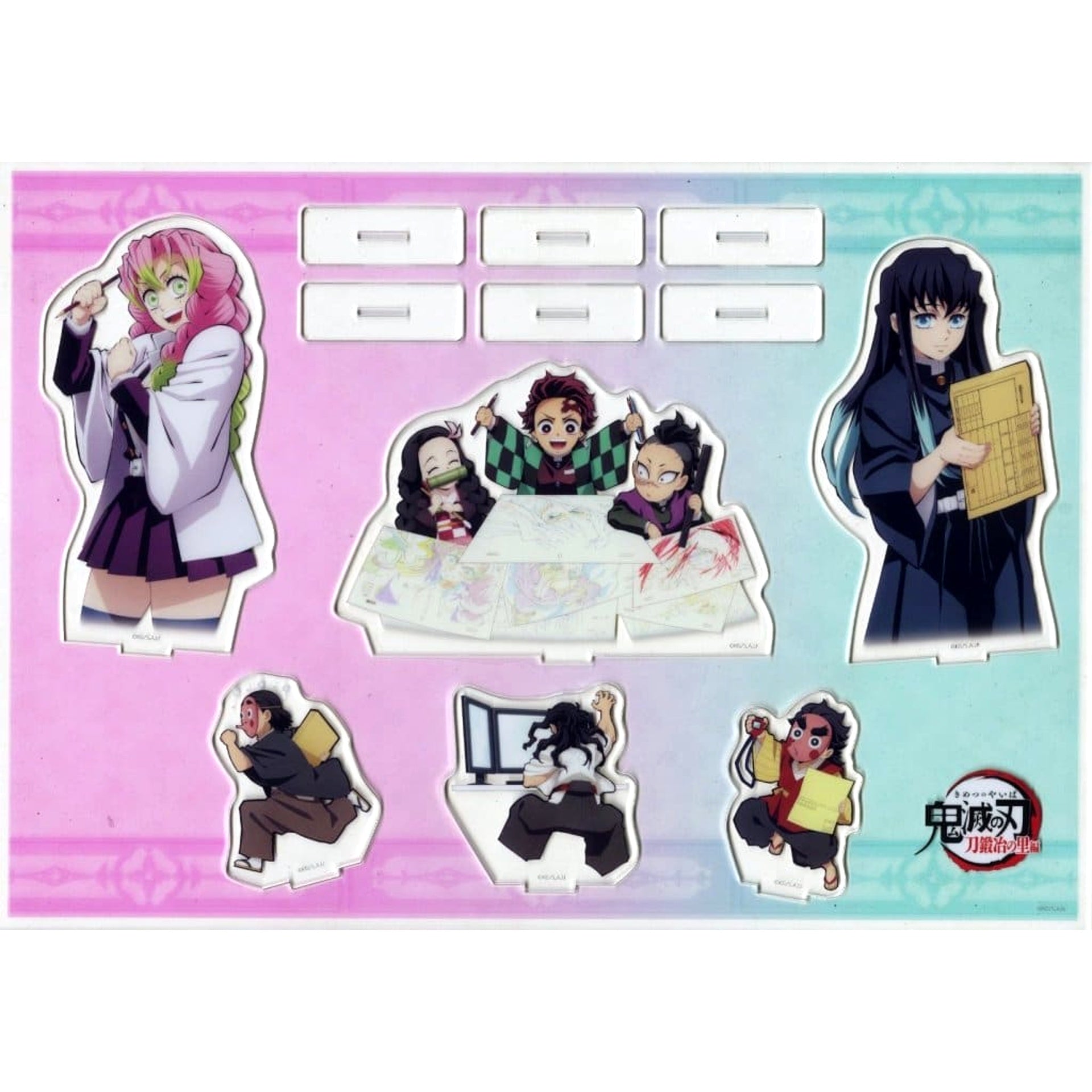 Demon Slayer: Kimetsu no Yaiba Swordsmith Village Arc Commemorative Book Cover Illustration Acrylic Stand Set Kimetsu Festival Anime 5th Anniversary Commemoration Exclusive Acrylic Stands [USED]