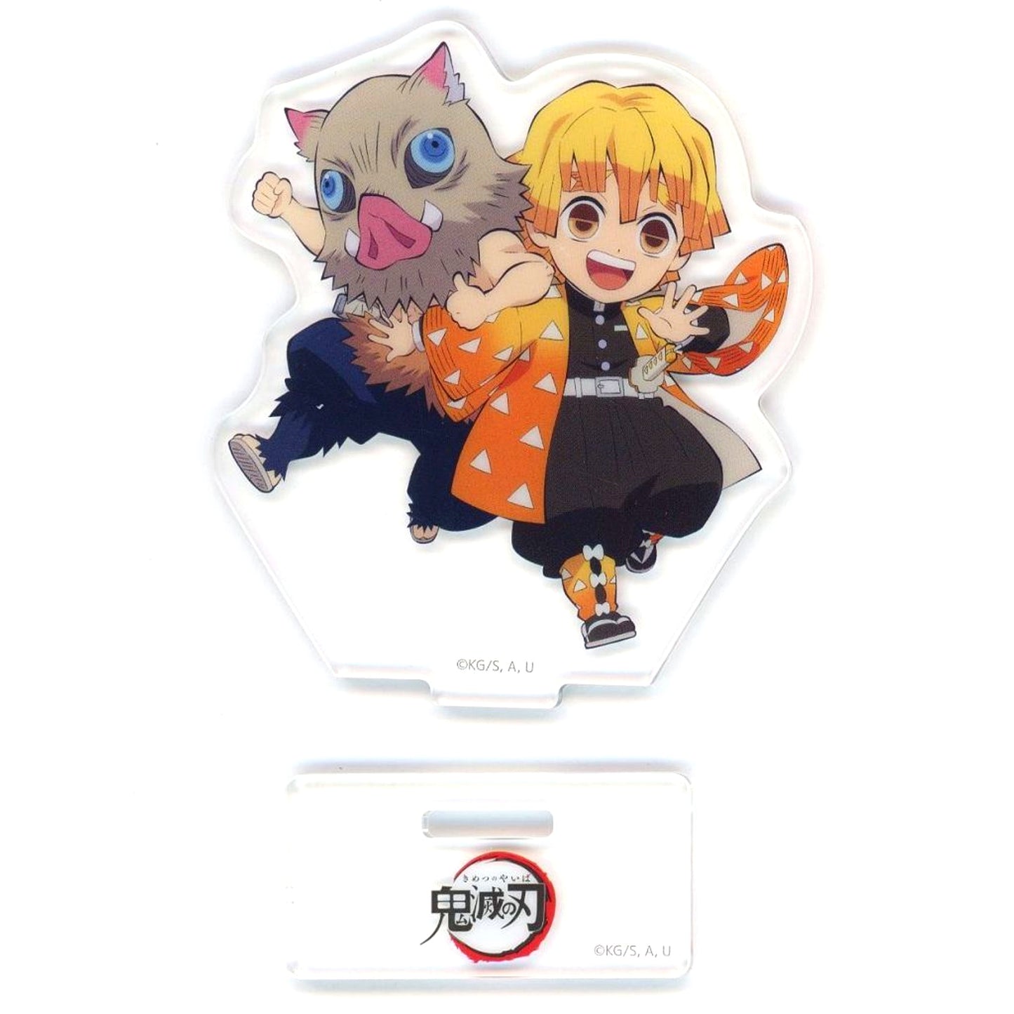 Zenitsu Agatsuma & Inosuke Hashibira Demon Slayer: Kimetsu no Yaiba Kimetsu Festival - Anime 5th Anniversary Festival - Acrylic Stand Mini Character Collection Cover Illustration [USED]