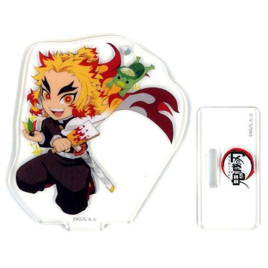 Kyojuro Rengoku Demon Slayer: Kimetsu no Yaiba Kimetsu Festival - Anime 5th Anniversary Festival - Mini Character Collection Cover Illustration Random Acrylic Stand [USED]
