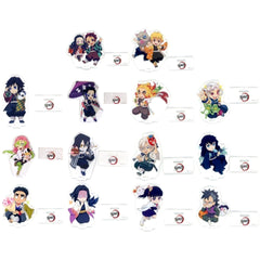 Demon Slayer: Kimetsu no Yaiba Tanjiro Kamado & Others All 14 Types Set Mini Chara Collection Cover Illustration Random Acrylic Stand Kimetsu Festival Anime 5th Anniversary Commemoration Exclusive Acrylic Stands [USED]