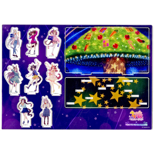 Group Umamusume Pretty Derby Group Acrylic Diorama Tokyo Mega Illumi 2023 Collaboration Version [USED]
