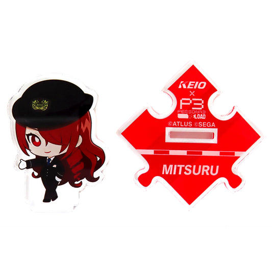 Mitsuru Kirijo Persona 3 Reload Trading Connecting Acrylic Stand Keio Electric Railway x [USED]
