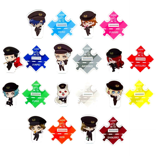 Persona 3 Reload Keio Electric Railway Trading Connectable Acrylic Stand Set of 10 Types [USED]