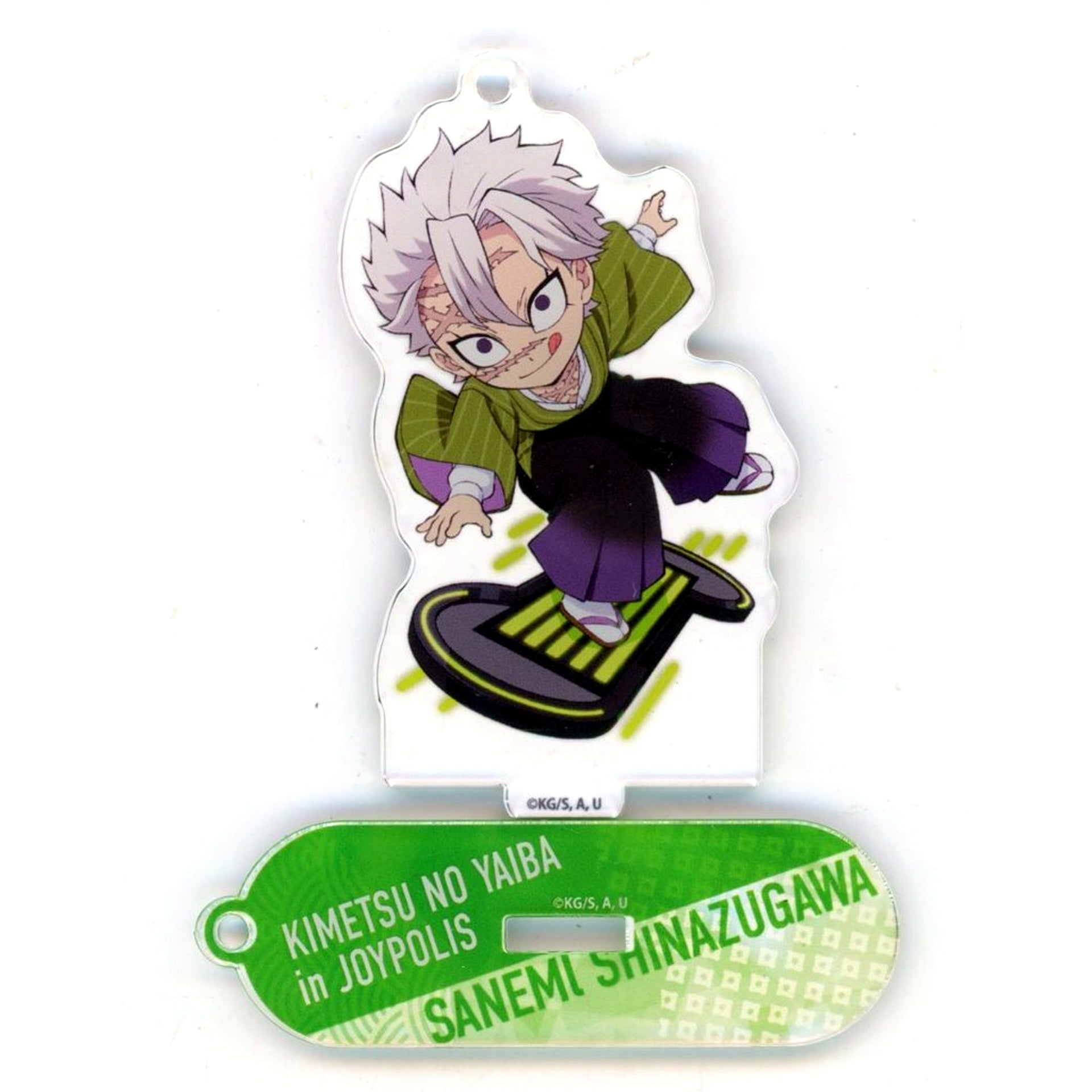 Sanemi Shinazugawa Demon Slayer in JOYPOLIS Trading Acrylic Keychain [USED]