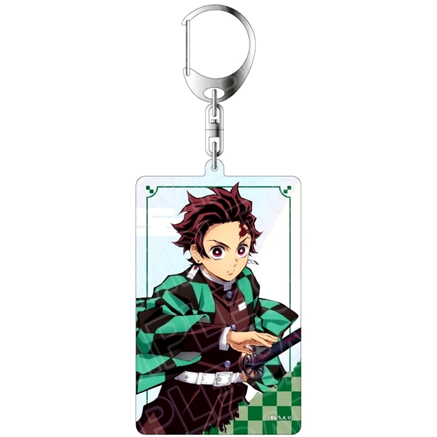 Tanjiro Kamado Demon Slayer: Kimetsu no Yaiba Standing Pose Ver Aurora Acrylic Keychain [USED]