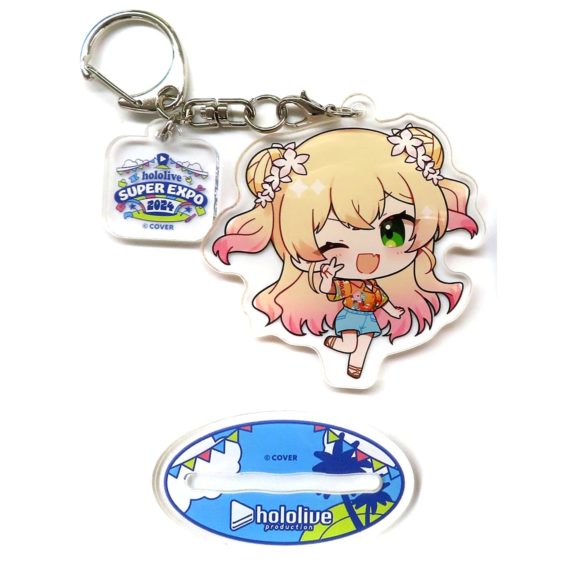 Momosuzu Nene hololive Mini Chara Acrylic Stand Keychain hololive SUPER EXPO 2024 [USED]