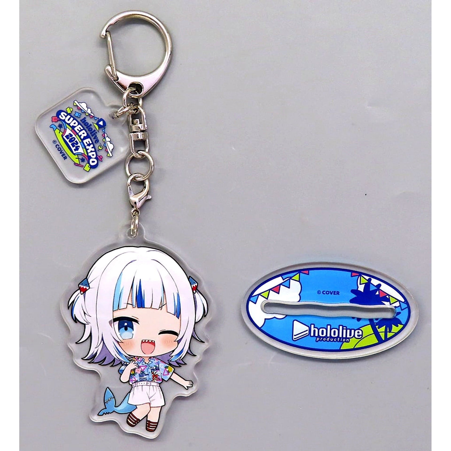 Gawr Gura Mini Character Acrylic Stand Keychain Virtual YouTuber hololive SUPER EXPO 2024 [USED]