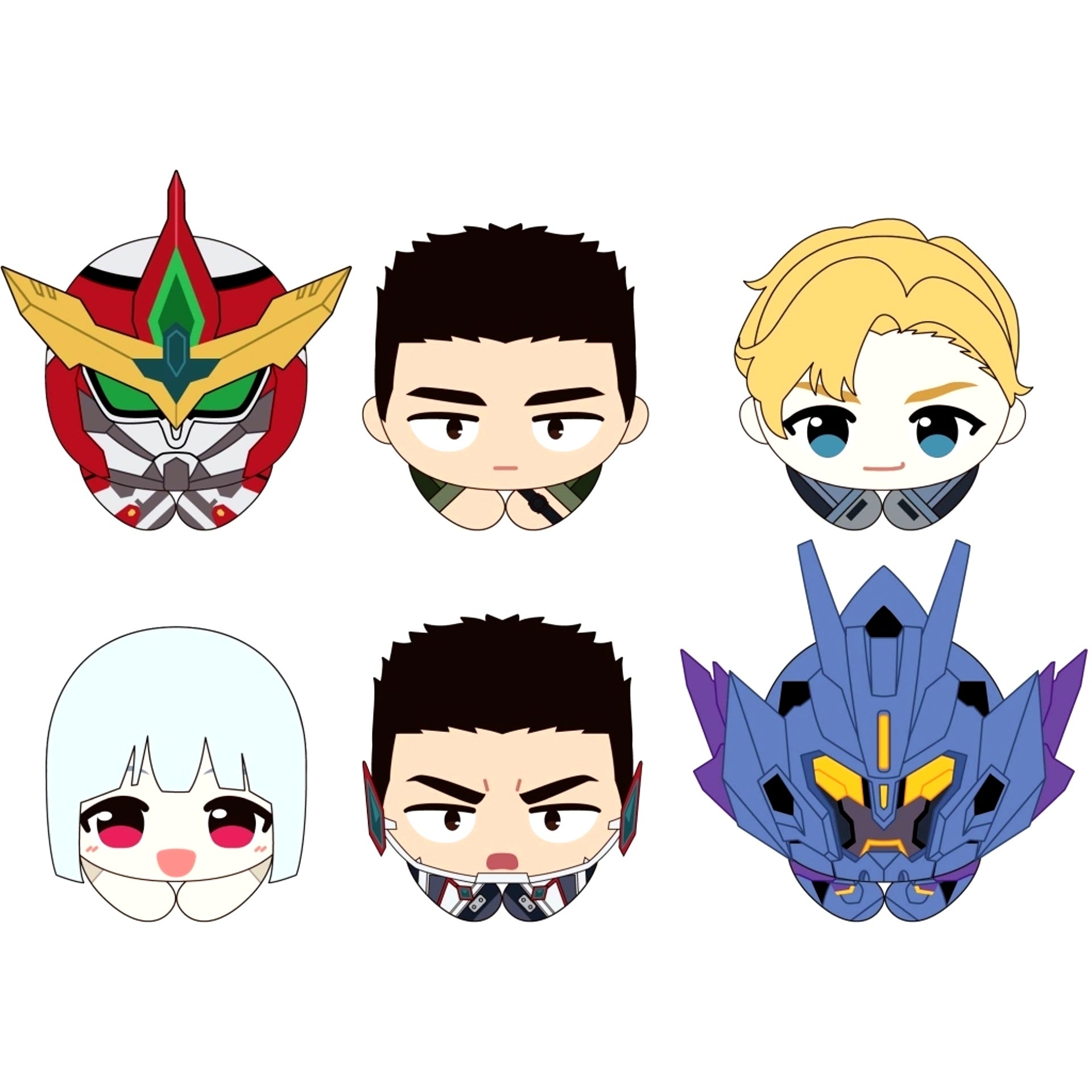 Set of 6 Group Brave Bang Bravern! Hug Chara Collection [USED]