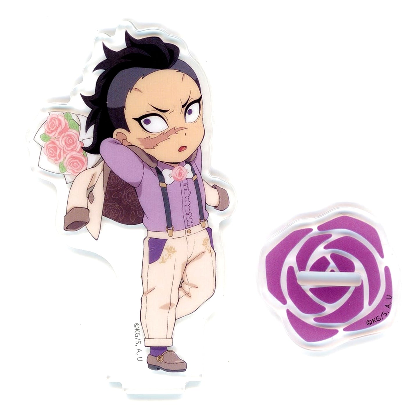 Genya Shinazugawa Demon Slayer: Kimetsu no Yaiba x ufotable Cafe / Machi Asobi Cafe White Day Event 2024 Random Acrylic Stand B [USED]