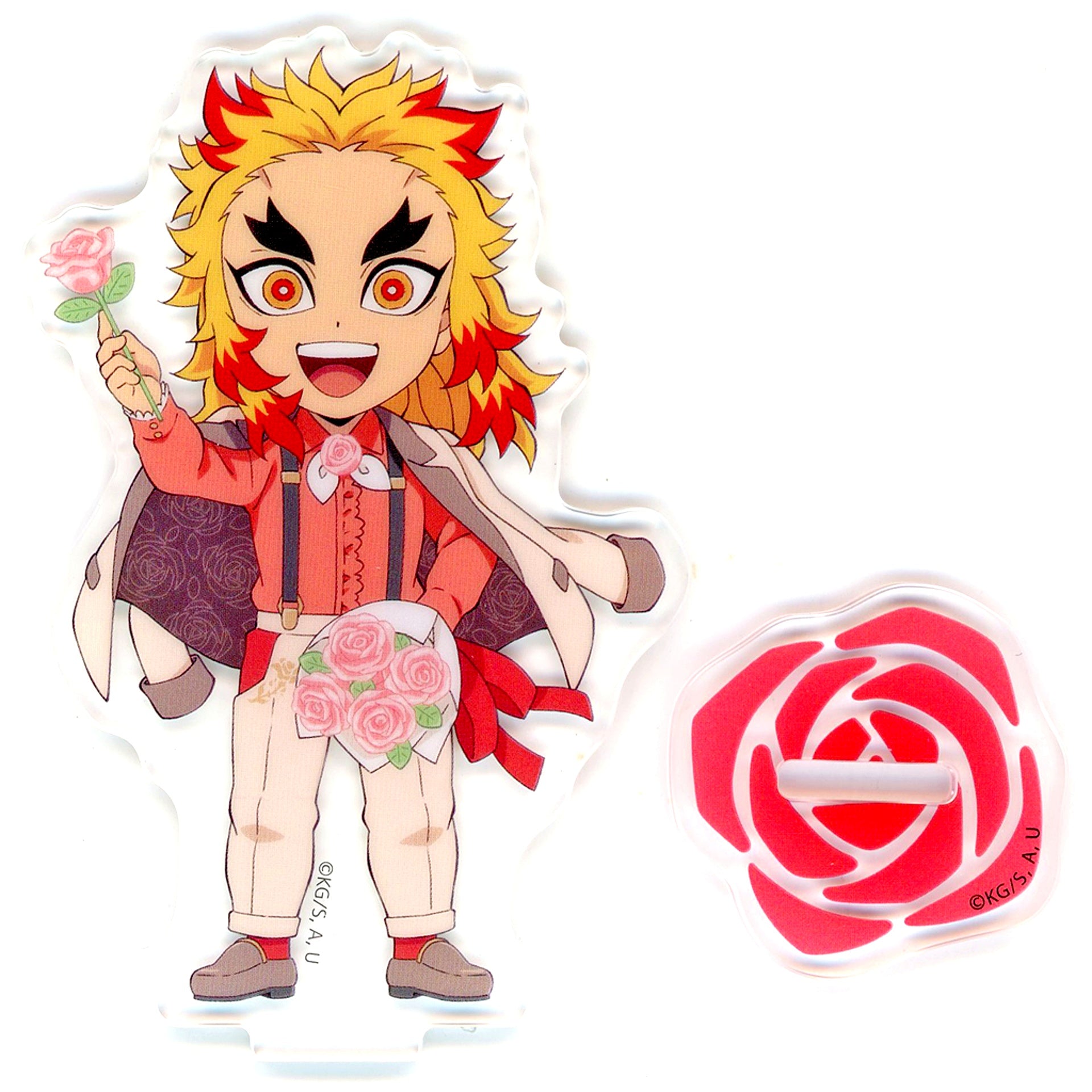 Kyojuro Rengoku Random Acrylic Stand B Demon Slayer x ufotable Cafe Machi Asobi Cafe White Day Event 2024 [USED]