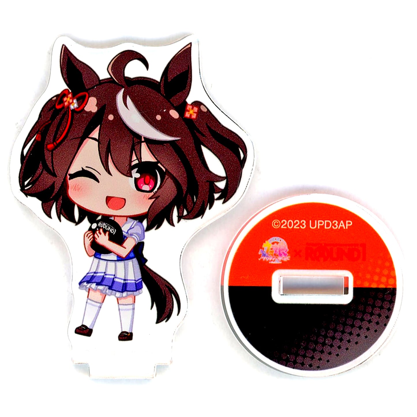 Kitasan Black Umamusume Pretty Derby Chibi Character Trading Acrylic Stand Season 3 x ROUND1 [USED]
