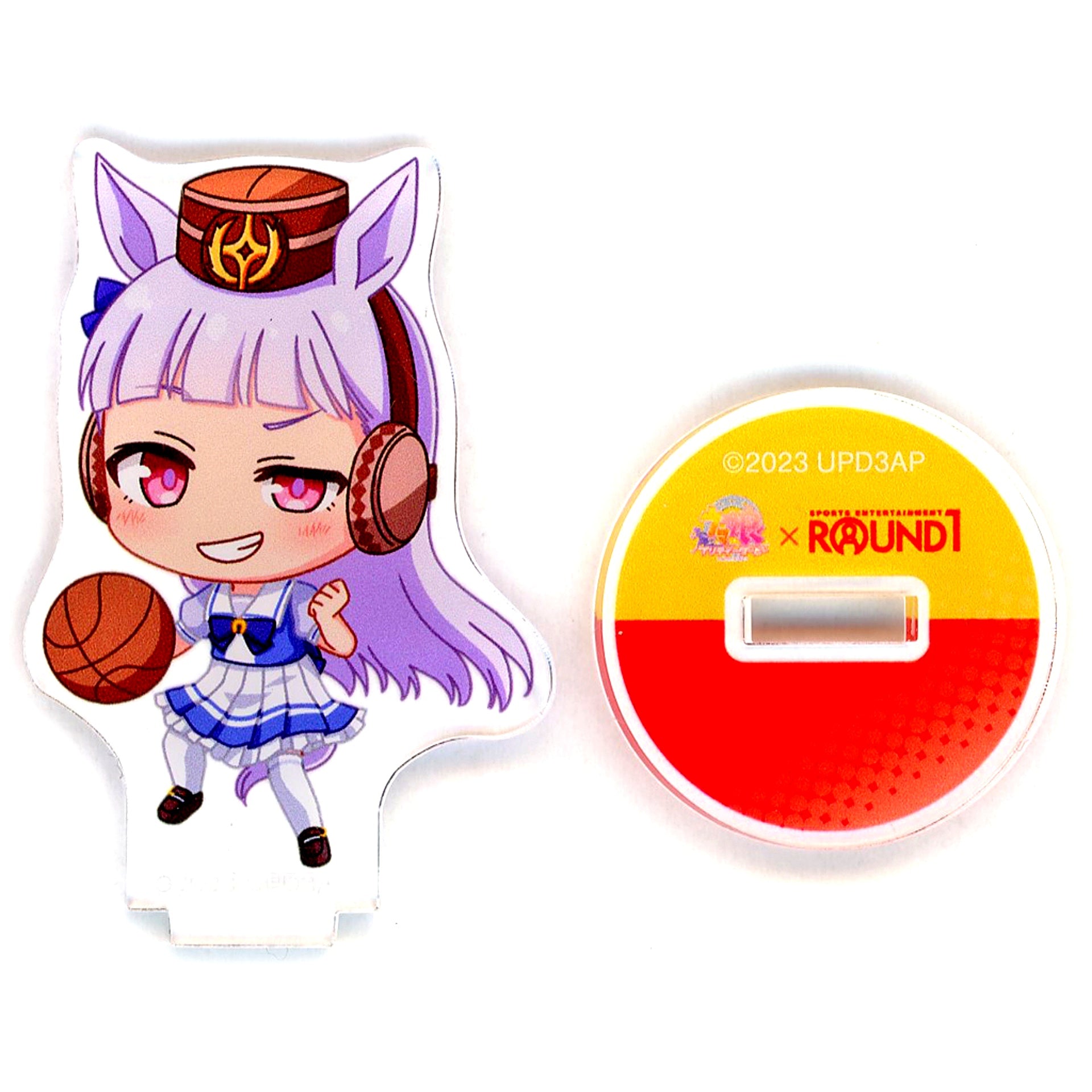 Gold Ship Uma Musume Pretty Derby Season 3 x ROUND1 Chibi Character Trading Acrylic Stand [USED]
