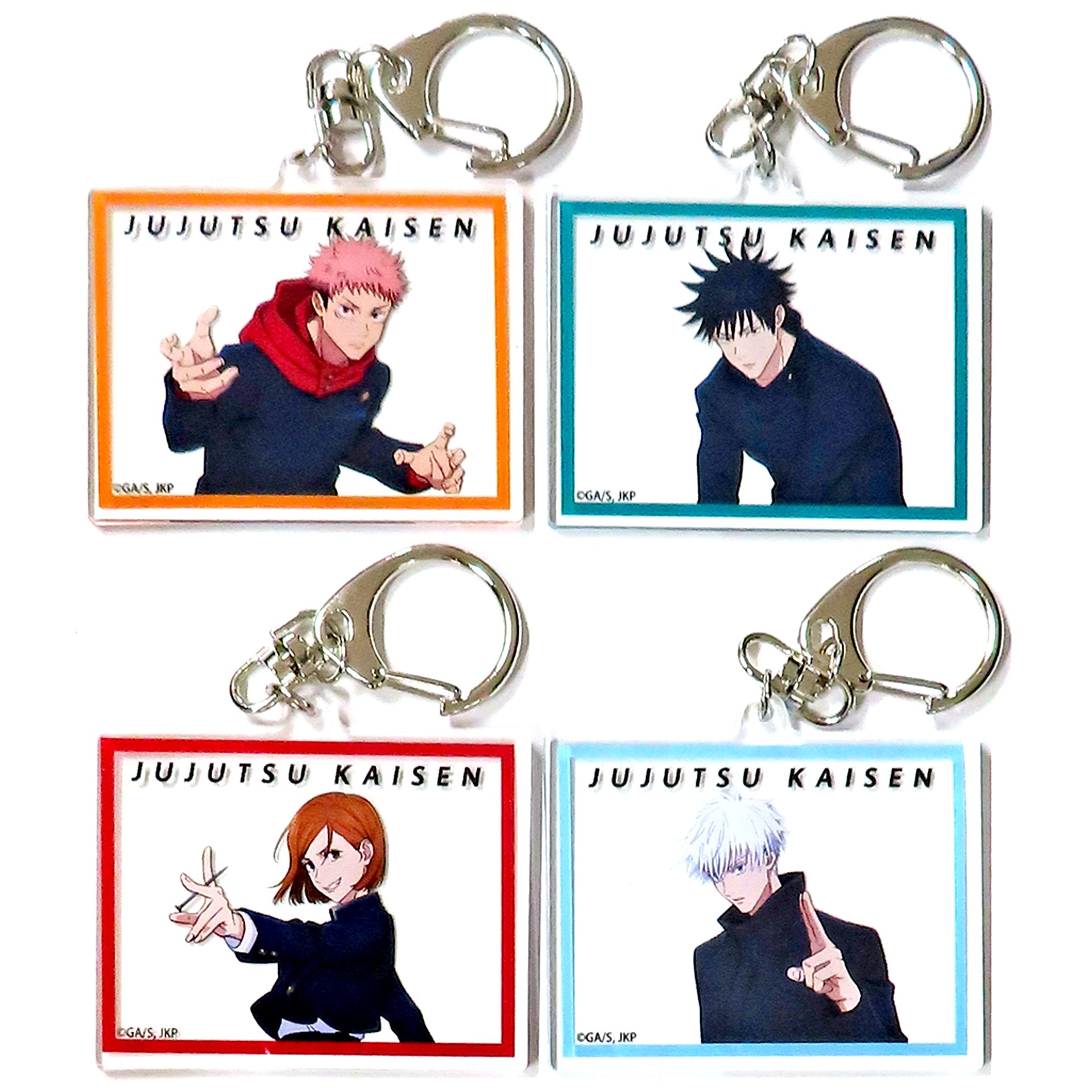 Set of 4 MAPPA TSUTAYA Jujutsu Kaisen Shibuya Incident Acrylic Keychain [USED]