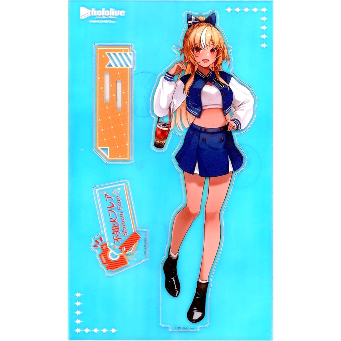 VTuber Hololive Flare Shiranui Acrylic Stand hololive production FANFANS CAFE Collaboration Cafe Taiwan Exclusive Acrylic Stands [USED]