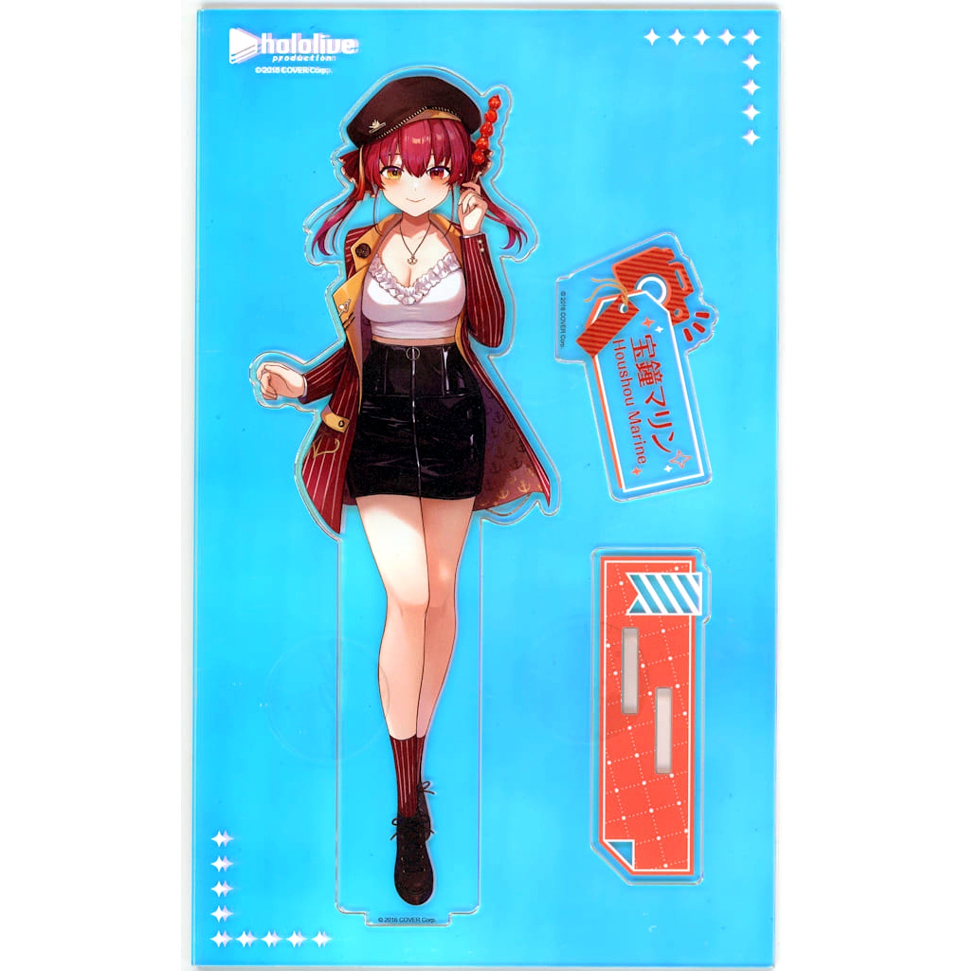 Virtual YouTuber hololive Houshou Marine Acrylic Stand hololive production @FANFANS CAFE Collaboration Cafe Taiwan Limited [USED]
