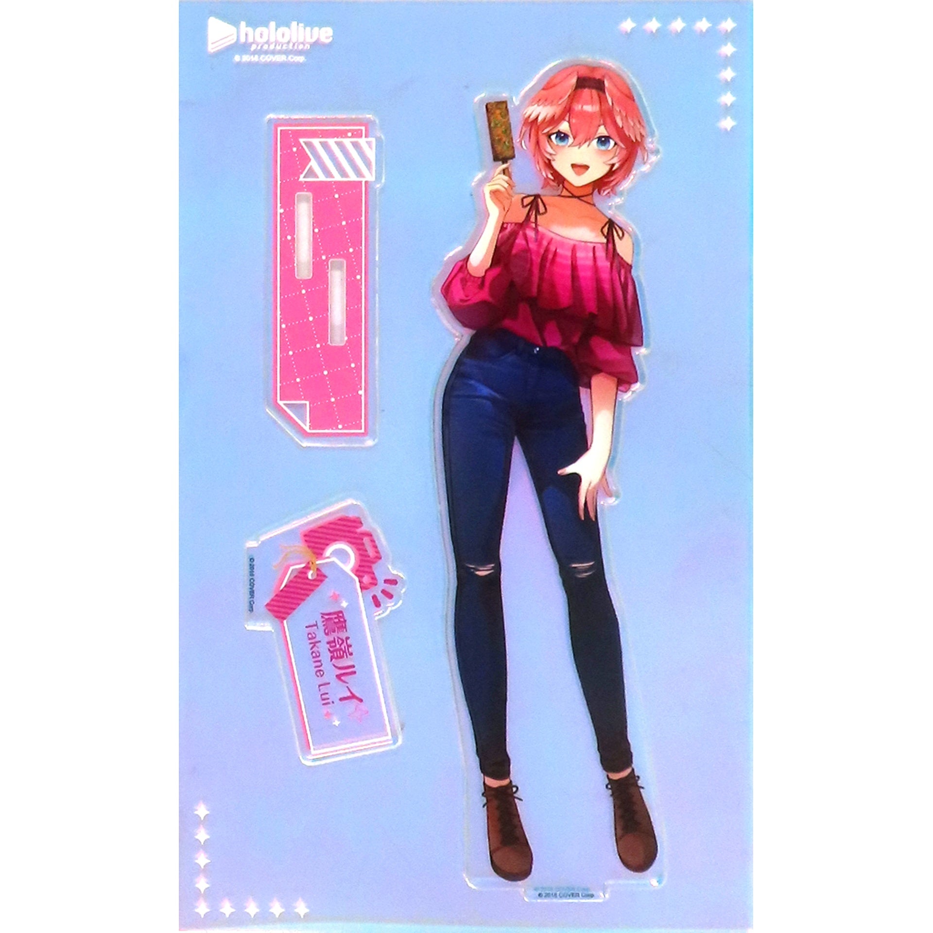 Takane Lui VTuber Hololive hololive production FANFANS CAFE Collaboration Cafe Taiwan Limited Acrylic Stand [USED]