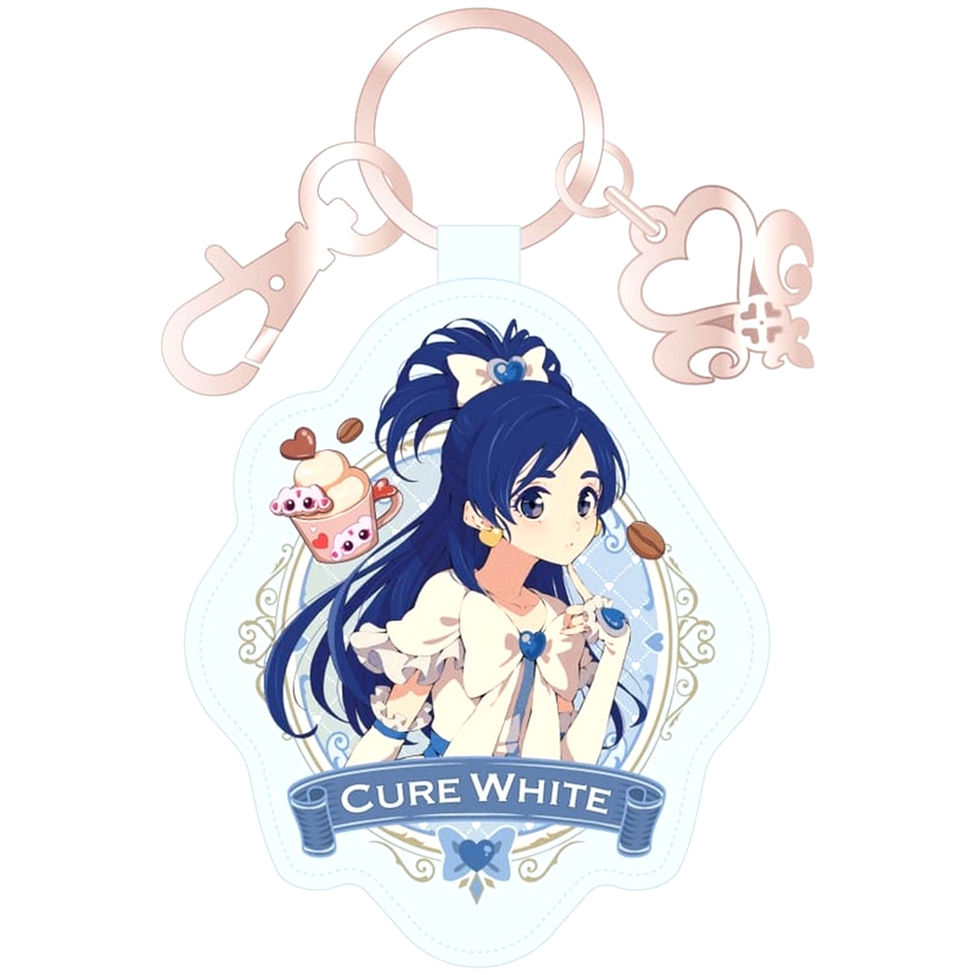 Cure White Futari wa Precure Max Heart Leather Keychain [USED]