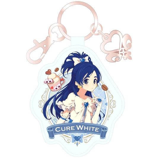 Cure White Futari wa Precure Max Heart Leather Keychain [USED]