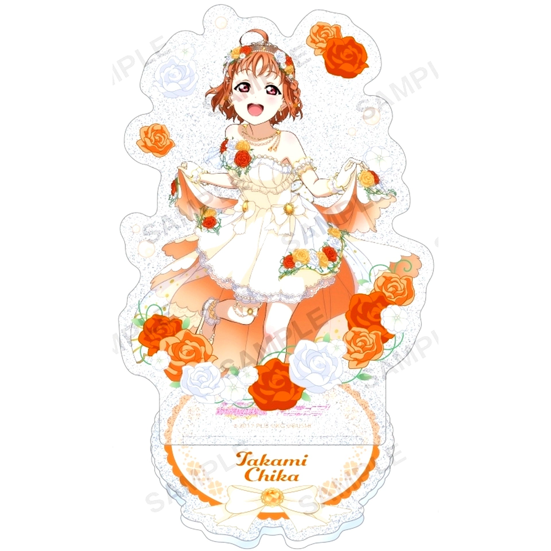 Chika Takami Kirarin Acrylic Stand Aqours Wedding Ver. Love Live! School Idol Festival [USED]