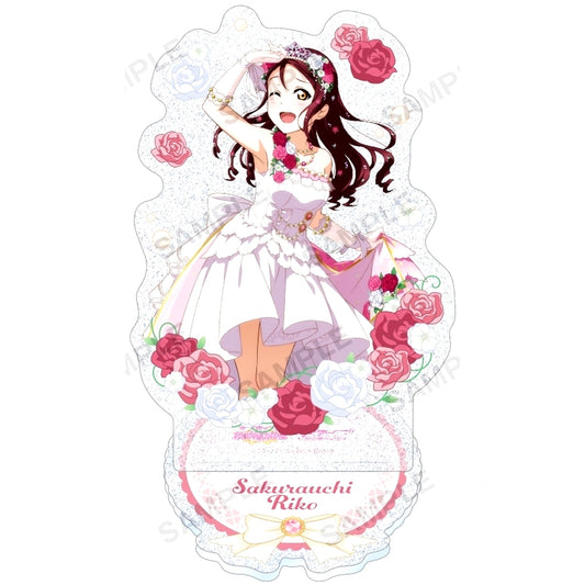 Riko Sakurauchi Kirarin Acrylic Stand Aqours Wedding Ver. Love Live! School Idol Festival [USED]
