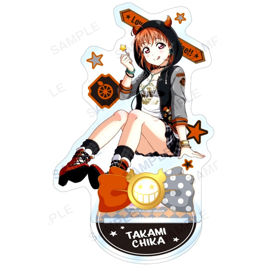Chika Takami Acrylic Stand Aqours Punk Rock Ver. Love Live! School Idol Festival [USED]