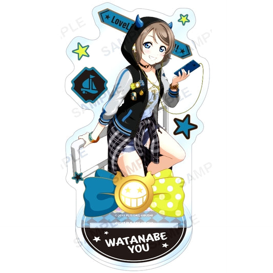 You Watanabe Aqours Punk Rock Ver. Acrylic Stand Love Live! School Idol Festival [USED]