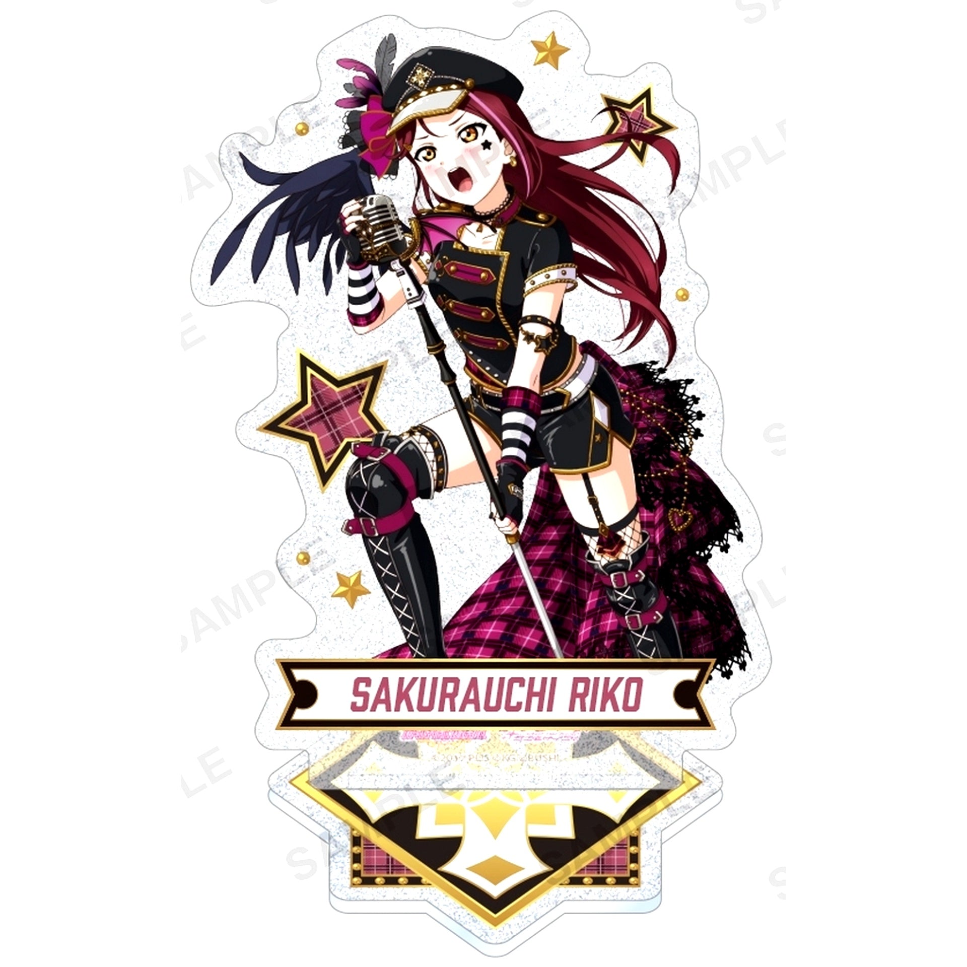 Riko Sakurauchi Love Live! School Idol Festival Aqours Punk Rock Ver. Kirarin Acrylic Stand [USED]
