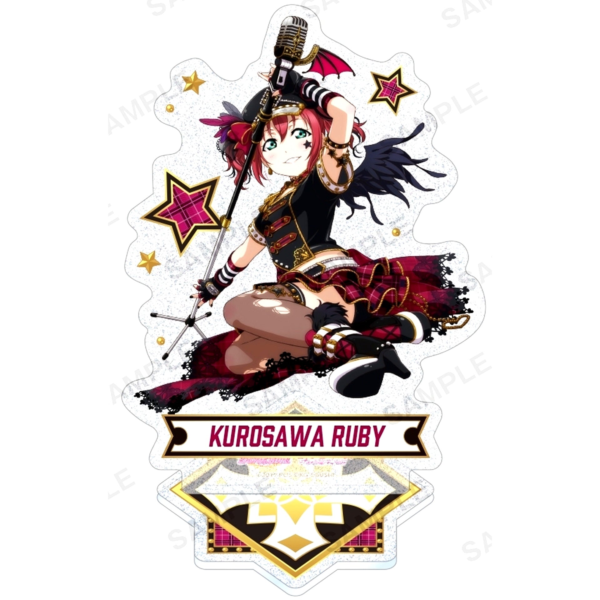 Ruby Kurosawa Love Live! School Idol Festival Aqours Punk Rock Ver. Kirarin Acrylic Stand [USED]