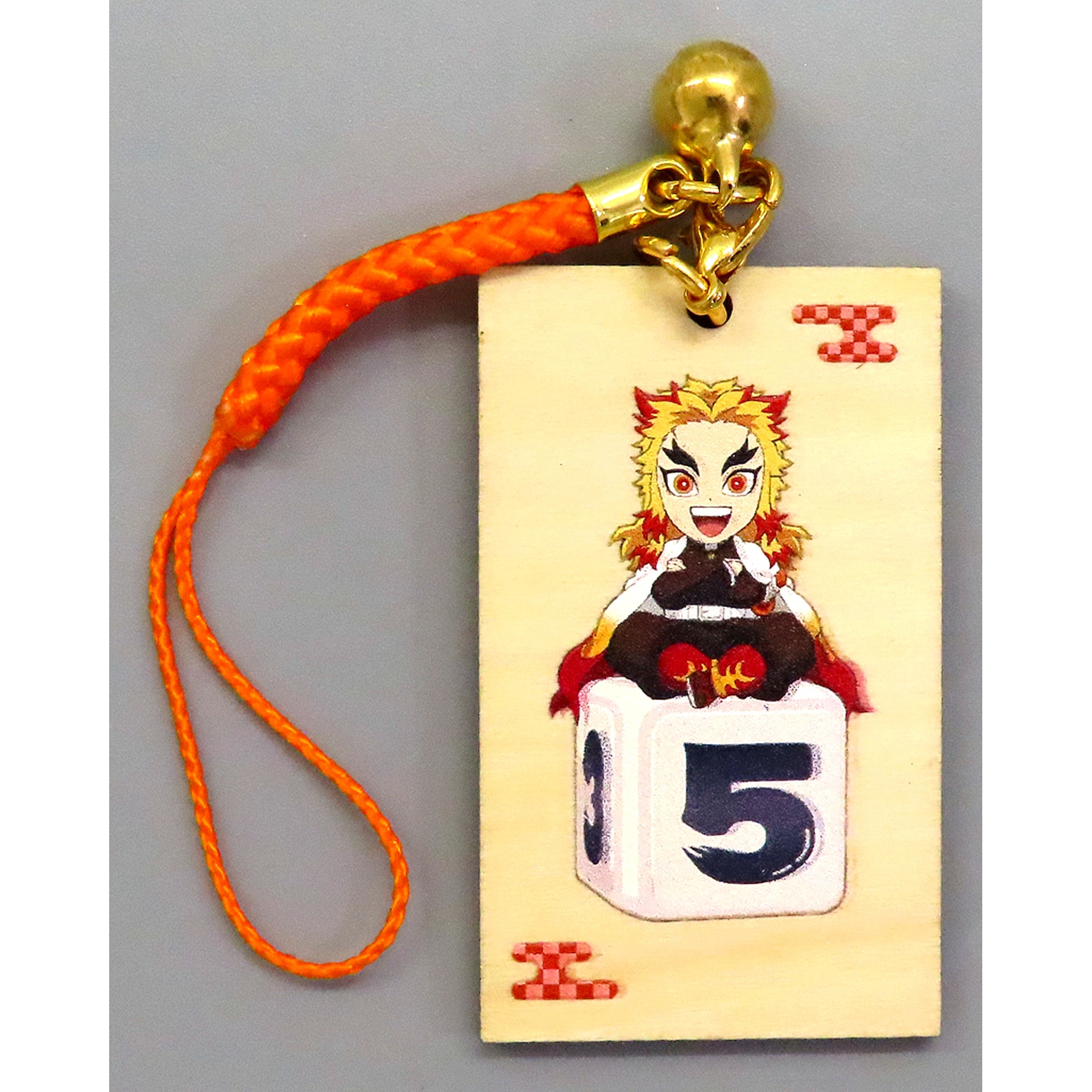 Kyojuro Rengoku Demon Slayer: Kimetsu no Yaiba Sweep the Board! Mini Chara Illustration Selectable Keychain Amazon Purchase Bonus [USED]