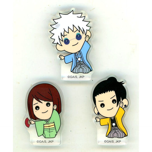 Satoru Gojo & Suguru Geto & Shoko Ieiri Tasukko Mini Acrylic Block Set of 3 Kimono Ver. Jujutsu Kaisen Hidden Inventory / Premature Death [USED]