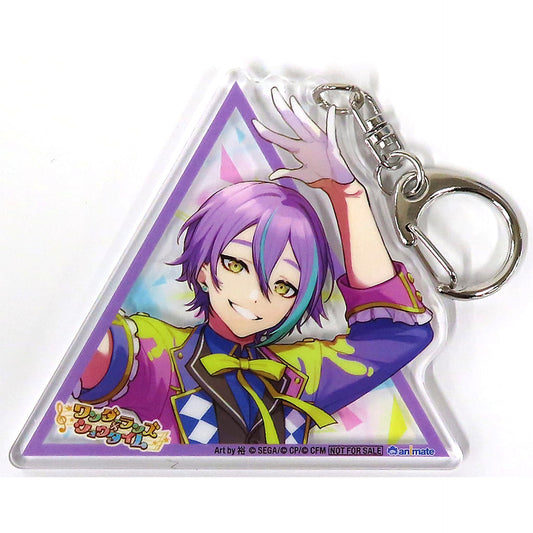 Hatsune Miku: Colorful Stage! Rui Kamishiro Smile Acrylic Keychain animate Limited Bonus for Purchasing the First Press Limited Edition with Goods of Wonderlands x Showtime SEKAI ALBUM Vol.2 CD Keychains [USED]