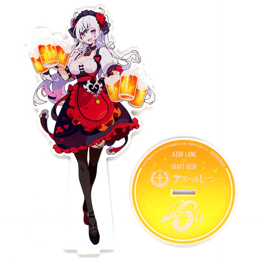 Elbe Acrylic Stand Bundle Bonus for Azur Lane 6 Types of Beer Oriental Brewing [USED]