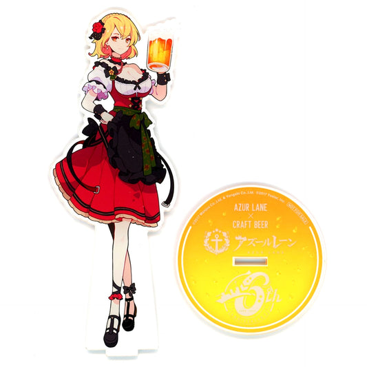 Prince of Wales Acrylic Stand Bonus for Azur Lane x 6 Kinds of Beer Baird [USED]