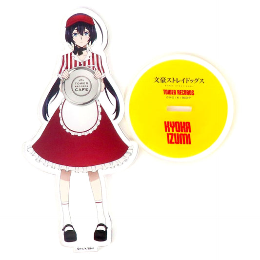 Kyoka Izumi Big Acrylic Stand Bungo Stray Dogs x TOWER RECORDS CAFE [USED]