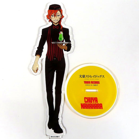 Chuya Nakahara Big Acrylic Stand Bungo Stray Dogs x TOWER RECORDS [USED]